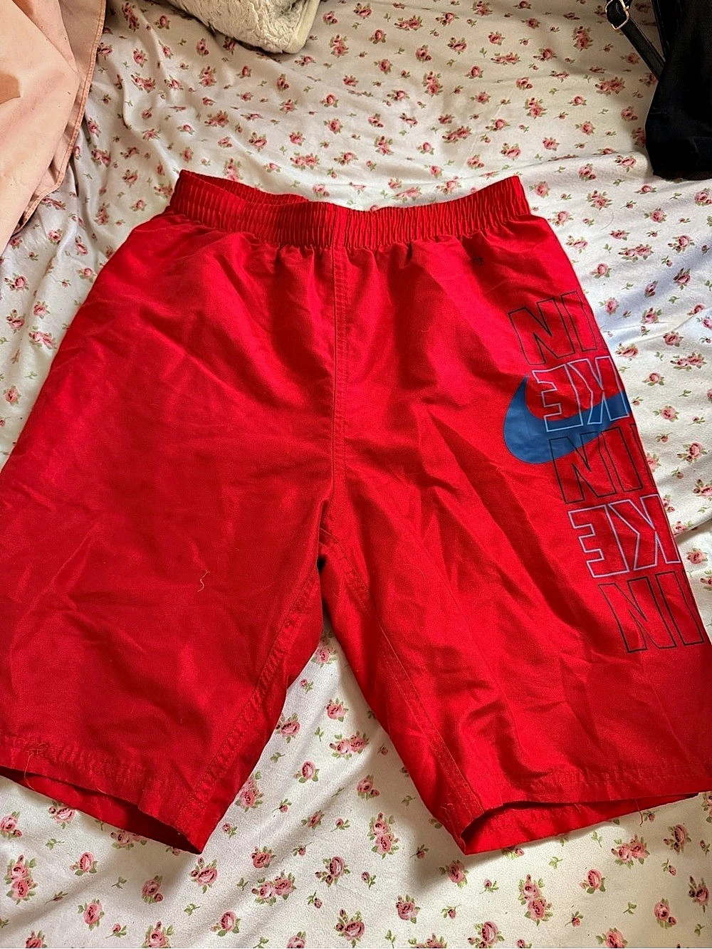 Nike Vintage Nike Big Swoosh Nylon Swim Trunks Vintage Big Swoosh Nylon Swim